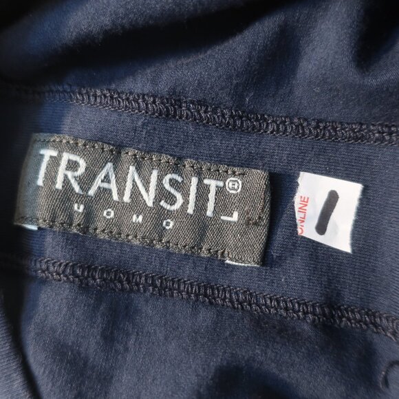 Mens Transit Uomo  Navy Blue V-Neck T-Shirt Size L - Picture 5 of 5